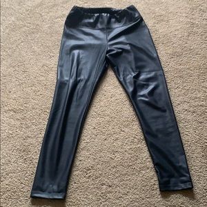 Tart size large straight leg faux leather pants